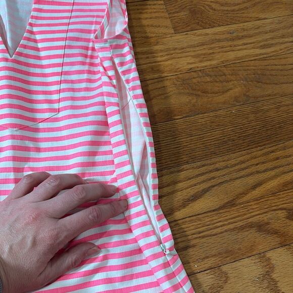 STS Sail to Sable Cotton Shift Dress in Pink and white Stripes size XS - Picture 7 of 9
